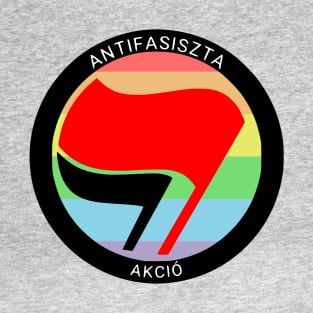 Antifascist Action (Hungarian, LGBT Pride) T-Shirt